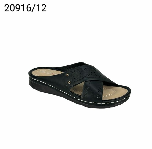 [20916/12] شبشب نسائي  20916/12  اسود    37-42      E6