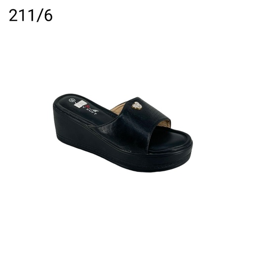 [211/6] شبشب  211/6 اسود 37-41  F5