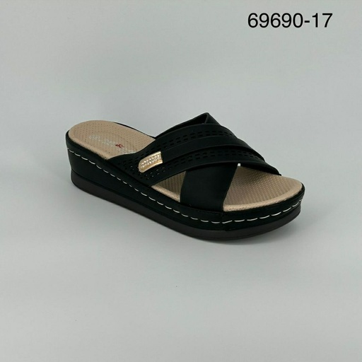 [69690/17] شبشب نسائي  69690/17  اسود    37-42      F6