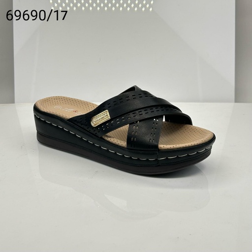 [69690/17] شبشب نسائي  69690/17  اسود    37-42   B4