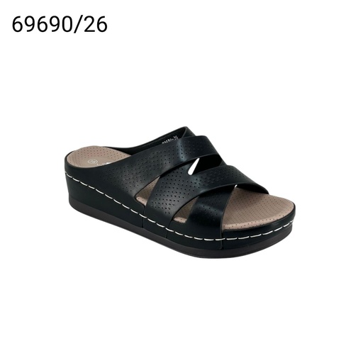 [69690/26] شبشب نسائي  69690/26  اسود    37-42      B3