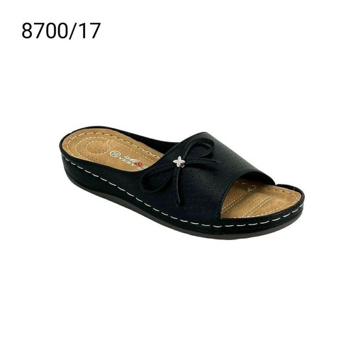 [8700/17] شبشب نسائي  8700/17  اسود    38-42      B5