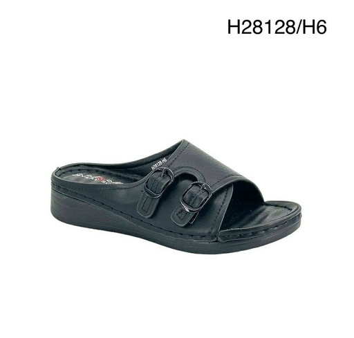 [H28128/H6] شبشب نسائي  H28128/H6  اسود    37-41      B5