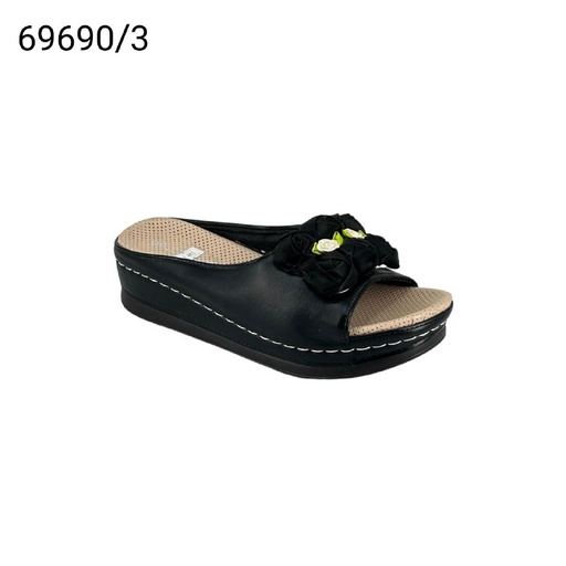 [69690/3] شبشب /بيج69690/3 اسود37-42 F4