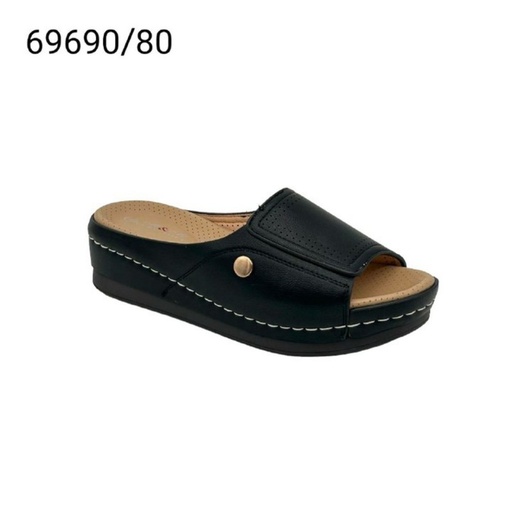 [69690/80] شبشب نسائي  69690/80  اسود    37-42      B4