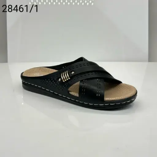 [28461/1] شبشب نسائي  28461/1  اسود    38-43    B4