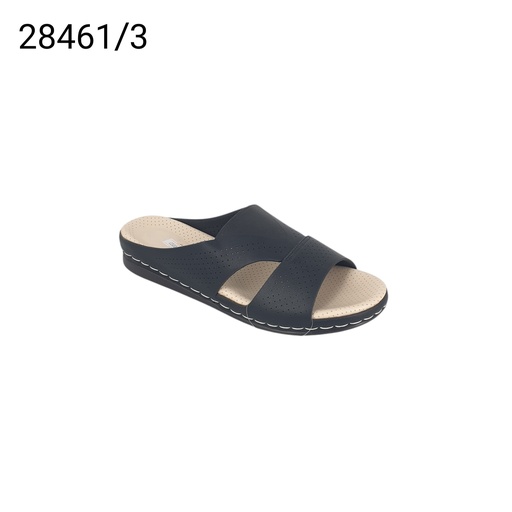 [28461/3] شبشب نسائي  28461/3  اسود    38-43      B6