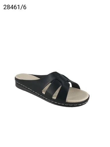 [28461/6] شبشب نسائي  28461/6  اسود    38-43      B6