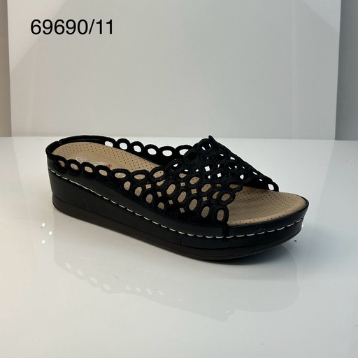 [69690/11] شبشب نسائي  69690/11  اسود  37-42  B4 