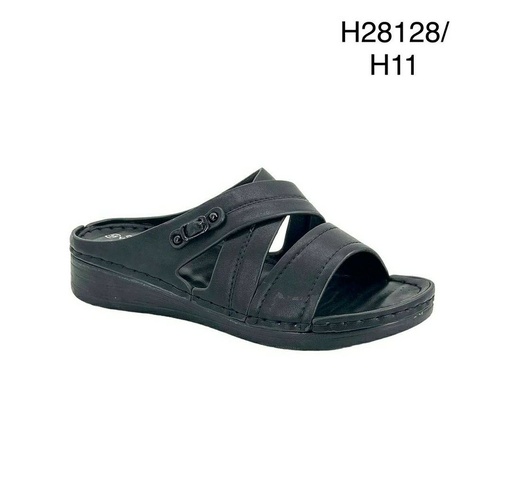 [H28128/H11] شبشب نسائي  H28128/H11  اسود    38-43      B5