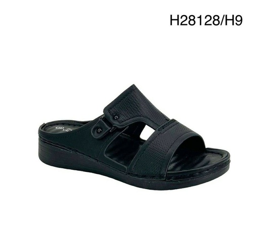 [H28128/H9] شبشب نسائي  H28128/H9  اسود    38-43      A3