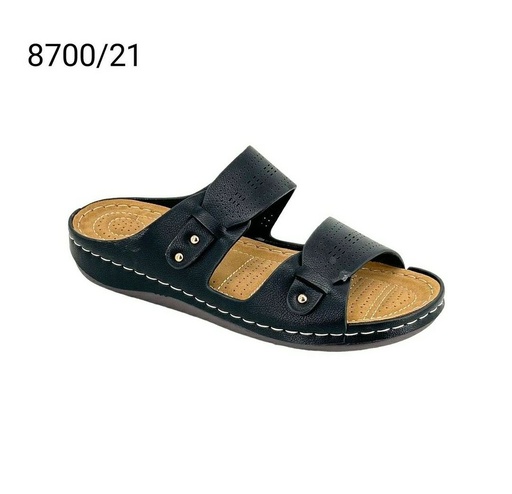 [8700/21] شبشب نسائي  8700/21  اسود    38-42      B4