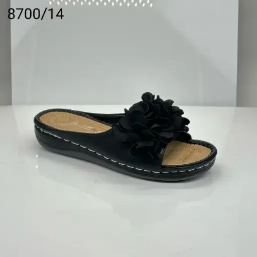 [8700/14] شبشب نسائي  8700/14  اسود    38-42   B4