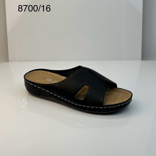 [8700/16] شبشب نسائي  8700/16  اسود    38-42  B4