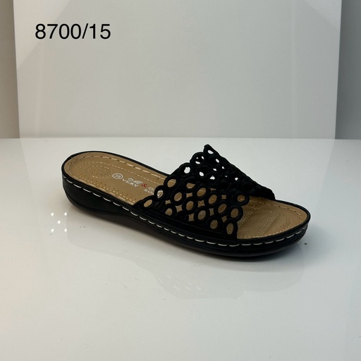 [8700/15] شبشب نسائي  8700/15  اسود    38-42   B4