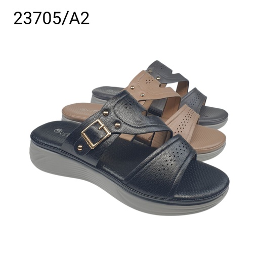 [23705/A2] شبشب نسائي  23705/A2  اسود    37-41. F4