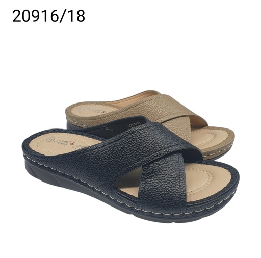 [20916/18] شبشب نسائي 20916/18  اسود 38-43 