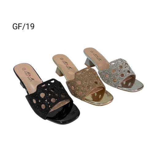 [GF/19] شبشب كرستال لوكنز GF/19  37-41  D3 A2
