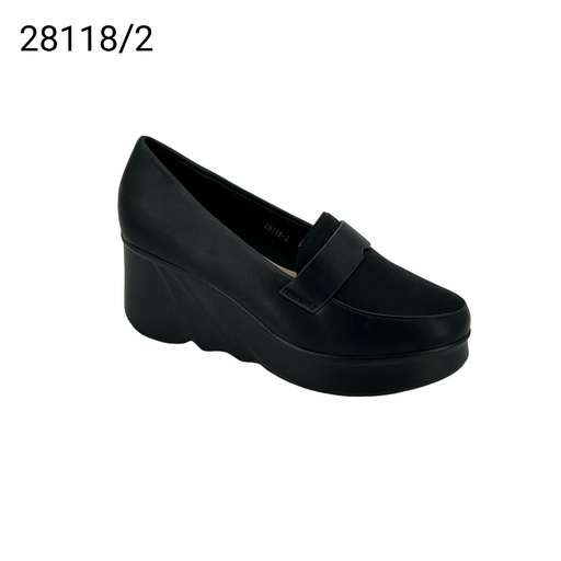 [28118/2] جزمة نسائي  28118/2  اسود قماش   36-41      F6