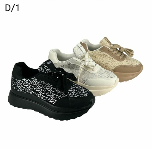 [D/1] سبورت نسائي  D/1  اسود    37-41      F6