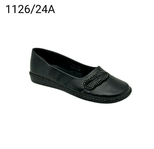 [1126/24A] جزمة نسائي  1126/24A  اسود    38-43      A4