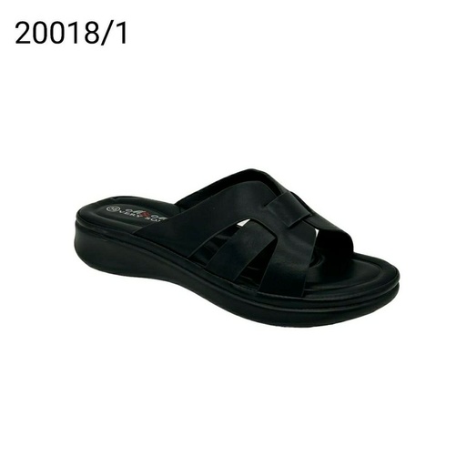 [20018/1] شبشب نسائي  20018/1  اسود    37-41      B5