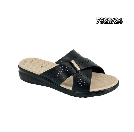 [7328/24] شبشب نسائي7328/24 اسود 38-43  E3