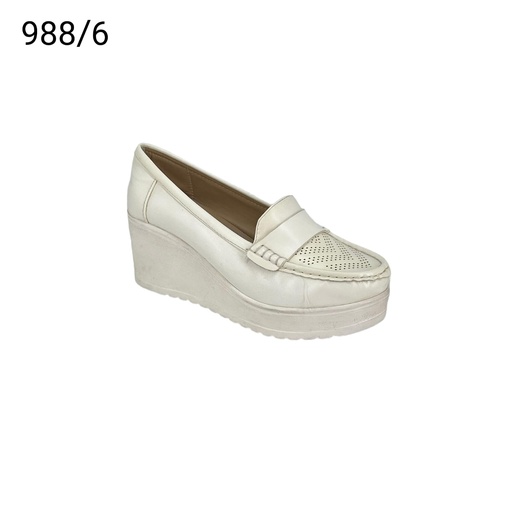 [988/6] جزمة نسائي988/6  ابيض 36-41  F4