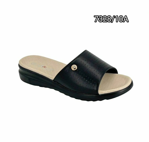 [7328/10A] شبشب نسائي  7328/10A  اسود    38-43      A3