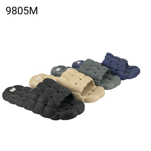 [9805A] بلاستك رجالي 9805A ملون 40-45شد36   F5
