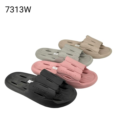 [7313W] شبشب نسائي  7313W  ملون    36-41   A6