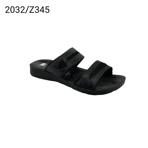 [2032/2345] شبشب رجالي  2032/2345  اسود جاجة   40-45   شد60   A3
