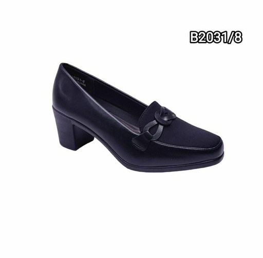 [B2031/8] جزمة نسائي  B2031/8  اسود شوكة   36-41      A3