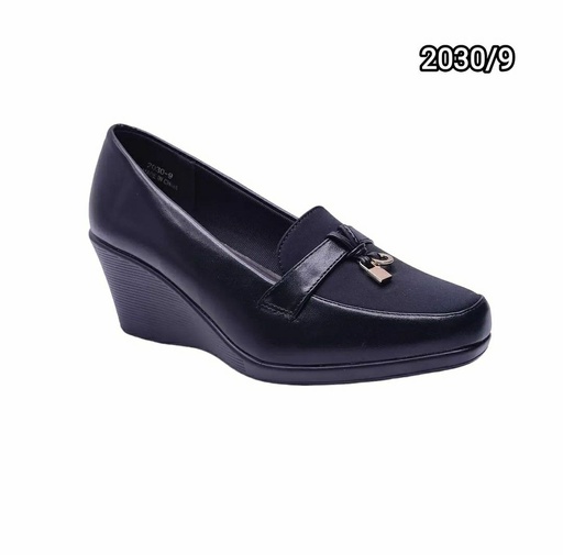 [2030/9] جزمة نسائي  2030/9  اسود كعب   36-41      A3