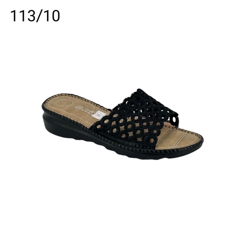 [113/10] شبشب نسائي113/10اسود36-41  A4