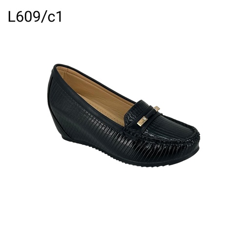 [L609/C1] جزمة نسائي  L609/C1  اسود    37-41      A5